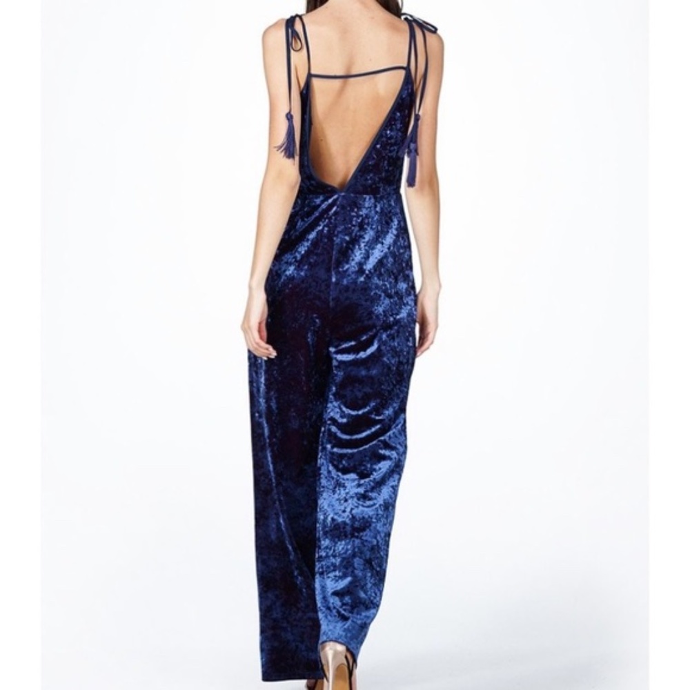 Regina Crushed Velvet Jumpsuit | Medium | NWT